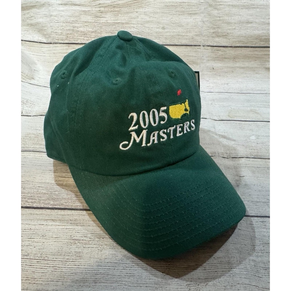 Masters 2005 Golf Tournament Green Strapback Hat Cap Collectible Augusta GA Tb12